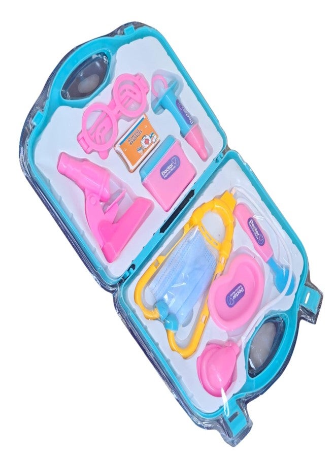 JNiL Doctor Play Set with Foldable Suitcase, Compact Medical Accessories Pretend Play-Multicolor - Image 4
